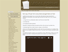 Tablet Screenshot of legalforms.name